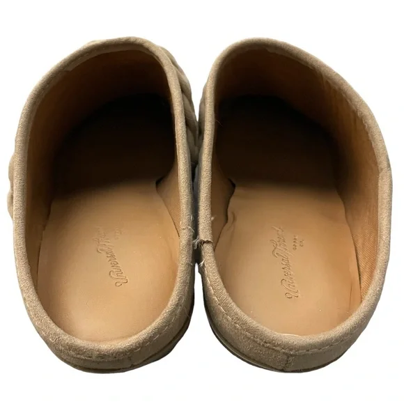 Universal Thread Women's Slip On Ankle Boots Size 9 Tan Braid Heels Pumps Shoes - Picture 5 of 6